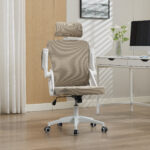 Ergonomic Mesh Office Chair with Adjustable Lumbar Support and Headrest - High-Back Executive Chair - Image 2