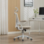 Ergonomic Mesh Office Chair with Adjustable Lumbar Support and Headrest - High-Back Executive Chair - Image 4