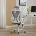 Ergonomic Mesh Office Chair with Adjustable Lumbar Support and Headrest - High-Back Executive Chair - Image 5
