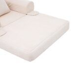 Corduroy Convertible Single Sleeper Sofa, Multifunctional Folding Sofa Bed, Space-Saving Guest Bed from High - Image 23