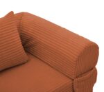 Corduroy Convertible Single Sleeper Sofa, Multifunctional Folding Sofa Bed, Space-Saving Guest Bed from High - Image 17