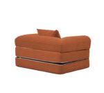 Corduroy Convertible Single Sleeper Sofa, Multifunctional Folding Sofa Bed, Space-Saving Guest Bed from High - Image 9