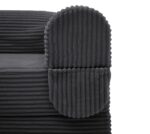 Corduroy Convertible Single Sleeper Sofa, Multifunctional Folding Sofa Bed, Space-Saving Guest Bed from High - Image 14