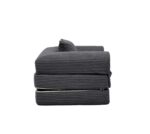 Corduroy Convertible Single Sleeper Sofa, Multifunctional Folding Sofa Bed, Space-Saving Guest Bed from High - Image 7
