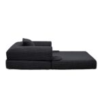 Corduroy Convertible Single Sleeper Sofa, Multifunctional Folding Sofa Bed, Space-Saving Guest Bed from High - Image 11