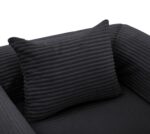 Corduroy Convertible Single Sleeper Sofa, Multifunctional Folding Sofa Bed, Space-Saving Guest Bed from High - Image 15