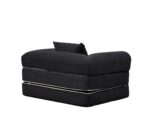 Corduroy Convertible Single Sleeper Sofa, Multifunctional Folding Sofa Bed, Space-Saving Guest Bed from High - Image 8