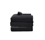 Corduroy Convertible Single Sleeper Sofa, Multifunctional Folding Sofa Bed, Space-Saving Guest Bed from High - Image 9