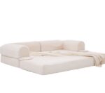 2-Seater Sofa Bed in Soft Corduroy, Convertible Floor Sofa Bed, Space-Saving Futon Sofa - Image 18