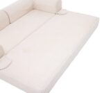 2-Seater Sofa Bed in Soft Corduroy, Convertible Floor Sofa Bed, Space-Saving Futon Sofa - Image 24