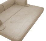 2-Sitzer Schlafsofa aus weichem Kordstoff, umwandelbares Boden Sofa Bett, platzsparendes Futon Sofa - Image 18