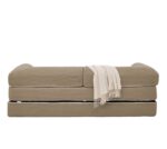 2-Sitzer Schlafsofa aus weichem Kordstoff, umwandelbares Boden Sofa Bett, platzsparendes Futon Sofa - Image 7