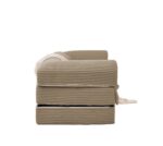 2-Sitzer Schlafsofa aus weichem Kordstoff, umwandelbares Boden Sofa Bett, platzsparendes Futon Sofa - Image 9