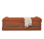 2-Sitzer Schlafsofa aus weichem Kordstoff, umwandelbares Boden Sofa Bett, platzsparendes Futon Sofa - Image 10