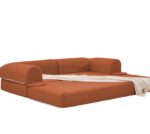 2-Sitzer Schlafsofa aus weichem Kordstoff, umwandelbares Boden Sofa Bett, platzsparendes Futon Sofa - Image 13