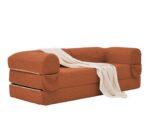 2-Sitzer Schlafsofa aus weichem Kordstoff, umwandelbares Boden Sofa Bett, platzsparendes Futon Sofa - Image 5