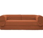 2-Sitzer Schlafsofa aus weichem Kordstoff, umwandelbares Boden Sofa Bett, platzsparendes Futon Sofa - Image 7