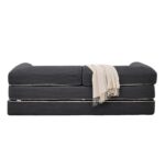 2-Seater Sofa Bed in Soft Corduroy, Convertible Floor Sofa Bed, Space-Saving Futon Sofa - Image 10