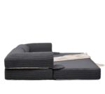 2-Seater Sofa Bed in Soft Corduroy, Convertible Floor Sofa Bed, Space-Saving Futon Sofa - Image 12