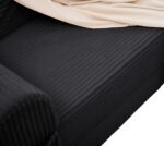 2-Seater Sofa Bed in Soft Corduroy, Convertible Floor Sofa Bed, Space-Saving Futon Sofa - Image 16