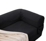 2-Seater Sofa Bed in Soft Corduroy, Convertible Floor Sofa Bed, Space-Saving Futon Sofa - Image 17