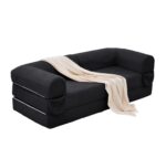 2-Seater Sofa Bed in Soft Corduroy, Convertible Floor Sofa Bed, Space-Saving Futon Sofa - Image 5
