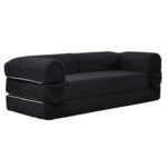 2-Seater Sofa Bed in Soft Corduroy, Convertible Floor Sofa Bed, Space-Saving Futon Sofa - Image 8