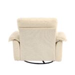 Chenille 360° Swivel Accent Chair in Oversized Format for Reading - Comfortable Accent Chair with Stool - Image 13