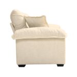 213 cm Chenille-Tiefeinzelsofa mit Doppelschichtkissen (Memory-Schaum + Taschenfedern) – Bequeme Zwe - Image 14
