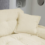 213 cm Chenille-Tiefeinzelsofa mit Doppelschichtkissen (Memory-Schaum + Taschenfedern) – Bequeme Zwe - Image 6
