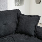 213 cm Chenille-Tiefeinzelsofa mit Doppelschichtkissen (Memory-Schaum + Taschenfedern) – Bequeme Zwe - Image 11