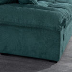 213 cm Chenille-Tiefeinzelsofa mit Doppelschichtkissen (Memory-Schaum + Taschenfedern) – Bequeme Zwe - Image 10