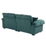 213 cm Chenille-Tiefeinzelsofa mit Doppelschichtkissen (Memory-Schaum + Taschenfedern) – Bequeme Zwe - Image 17