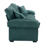 213 cm Chenille-Tiefeinzelsofa mit Doppelschichtkissen (Memory-Schaum + Taschenfedern) – Bequeme Zwe - Image 19