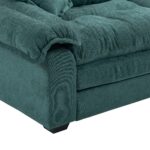 213 cm Chenille-Tiefeinzelsofa mit Doppelschichtkissen (Memory-Schaum + Taschenfedern) – Bequeme Zwe - Image 22