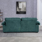 213 cm Chenille-Tiefeinzelsofa mit Doppelschichtkissen (Memory-Schaum + Taschenfedern) – Bequeme Zwe - Image 4