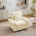 2-Teiliges Chenill-Sofaset: Einzelsofa + Loveseat mit zweischichtiger Sitzpolsterung & Dekokissen, T - Image 3