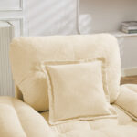 2-Teiliges Chenill-Sofaset: Einzelsofa + Loveseat mit zweischichtiger Sitzpolsterung & Dekokissen, T - Image 8
