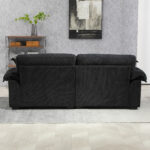 2-Teiliges Chenill-Sofaset: Einzelsofa + Loveseat mit zweischichtiger Sitzpolsterung & Dekokissen, T - Image 17