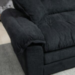 2-Teiliges Chenill-Sofaset: Einzelsofa + Loveseat mit zweischichtiger Sitzpolsterung & Dekokissen, T - Image 18
