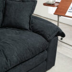 2-Teiliges Chenill-Sofaset: Einzelsofa + Loveseat mit zweischichtiger Sitzpolsterung & Dekokissen, T - Image 23