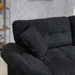 2-Teiliges Chenill-Sofaset: Einzelsofa + Loveseat mit zweischichtiger Sitzpolsterung & Dekokissen, T - Image 24