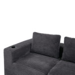 265cm wide fully compressed sofa with three pillows (feather pillow+two plastic cup holders) - comfo - Image 12