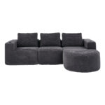 265cm wide fully compressed sofa with three pillows (feather pillow+two plastic cup holders) - comfo - Image 13