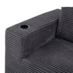 265cm wide fully compressed sofa with three pillows (feather pillow+two plastic cup holders) - comfo - Image 16
