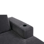 265cm wide fully compressed sofa with three pillows (feather pillow+two plastic cup holders) - comfo - Image 18