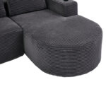 265cm wide fully compressed sofa with three pillows (feather pillow+two plastic cup holders) - comfo - Image 19