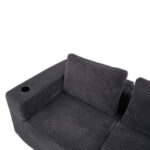 265cm wide fully compressed sofa with three pillows (feather pillow+two plastic cup holders) - comfo - Image 20