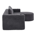 265cm wide fully compressed sofa with three pillows (feather pillow+two plastic cup holders) - comfo - Image 24