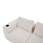 265cm wide fully compressed sofa with three pillows (feather pillow+two plastic cup holders) - comfo - Image 13